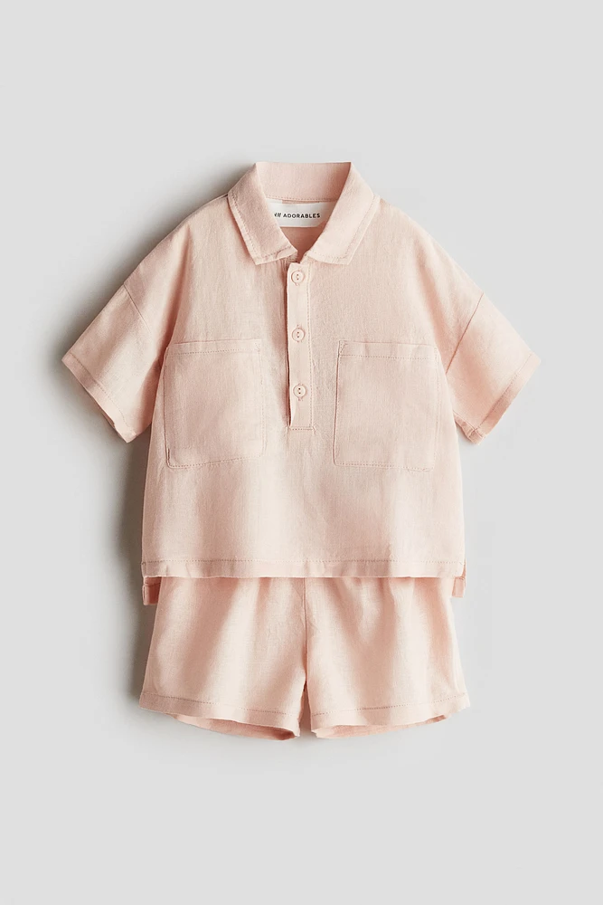 2-Piece Linen-Blend Set