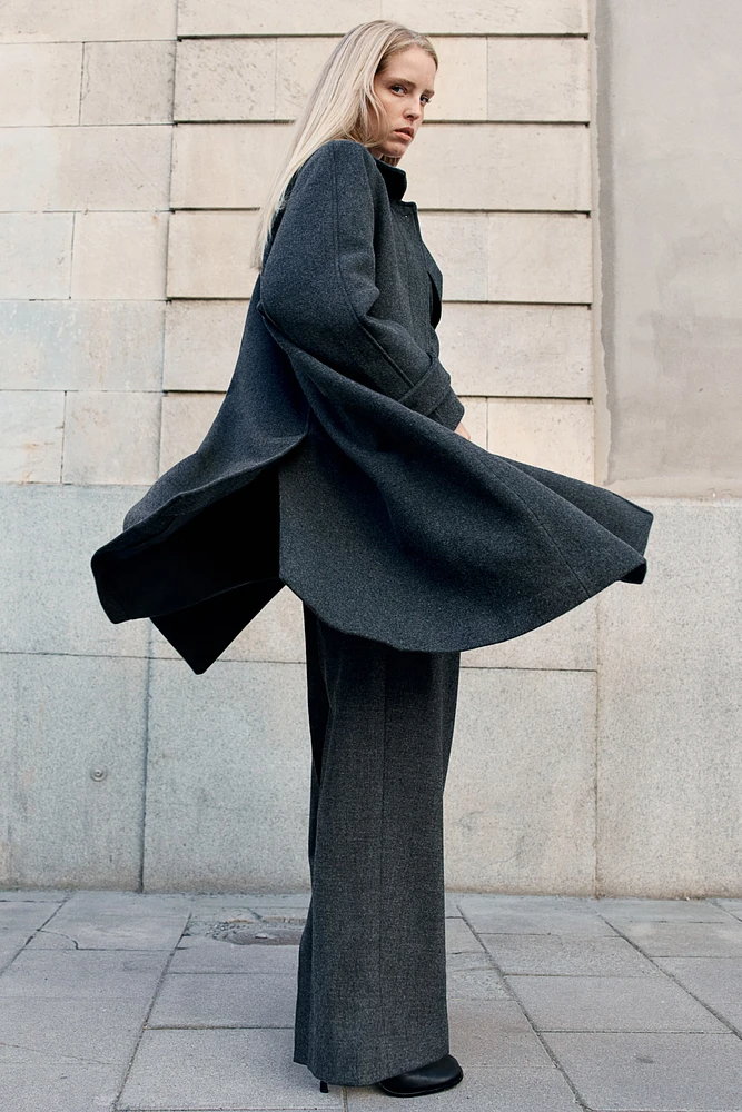 Knee-length coat