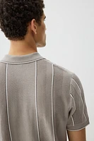 Regular-Fit Pointelle-Knit Polo Shirt