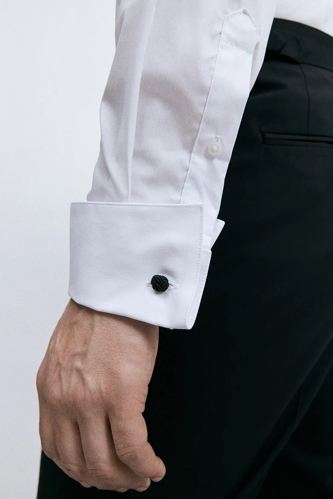Slim-Fit Tuxedo Shirt