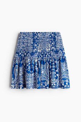 Smocked-waist Skirt
