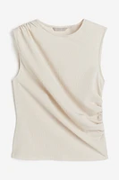 Draped Sleeveless Top