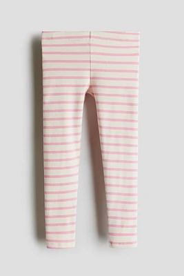 Ribbed Jersey Leggings