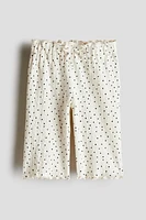 Textured Cotton Pants