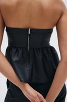 Bandeau-style Peplum Top