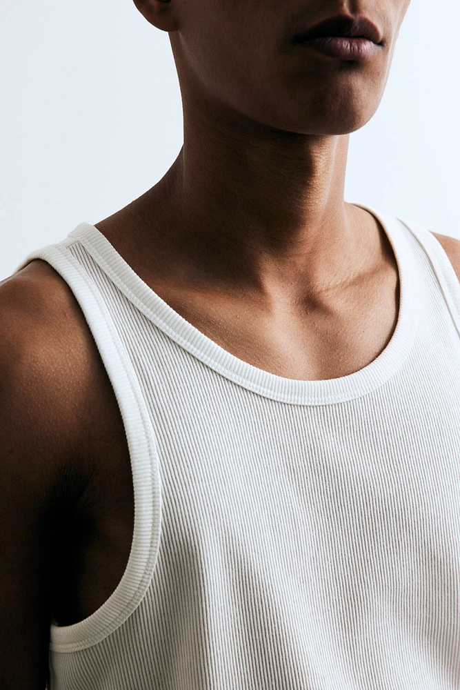 Slim Fit Ribbed Tank Top