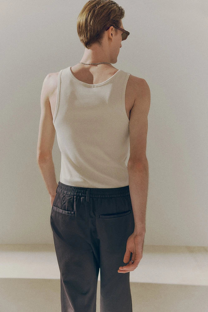 Slim Fit Ribbed Tank Top