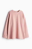 Sweatshirt with Text Motif