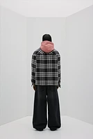 Oversized-Fit Flannel Overshirt