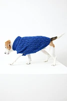 Cable-knit Dog Sweater