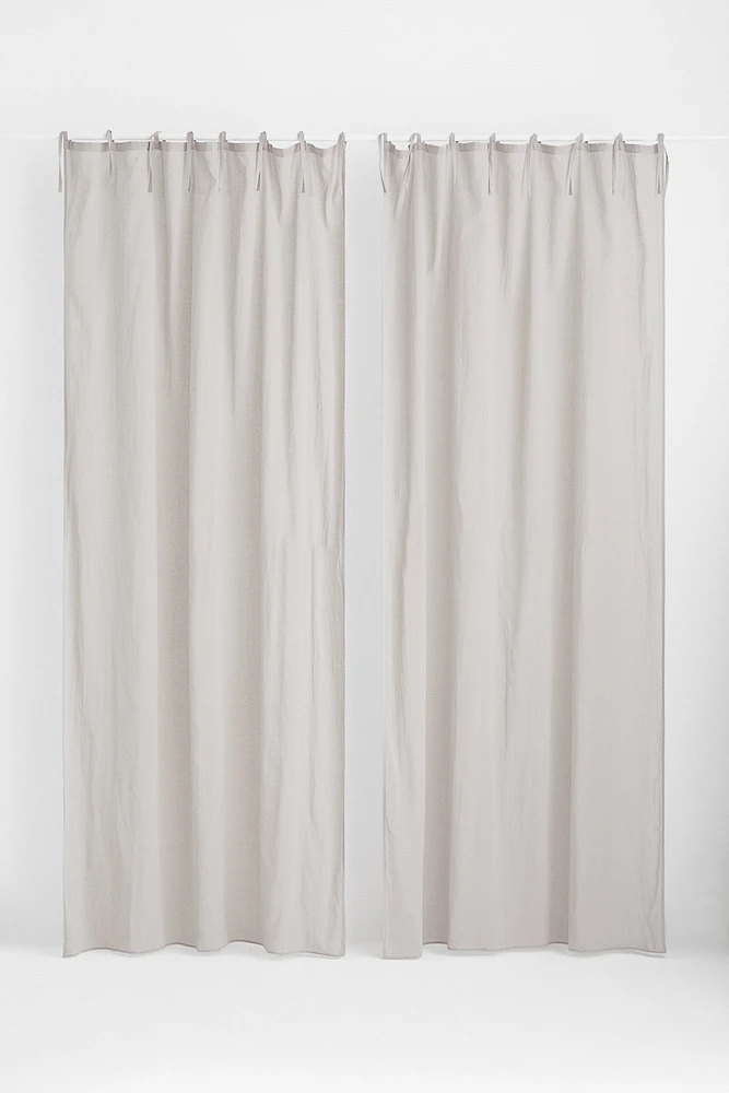 2-pack Linen-blend Curtains