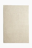 Large Textured-Weave Wool-Blend Rug