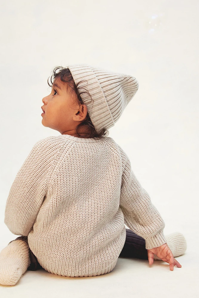 Bonnet en maille de laine