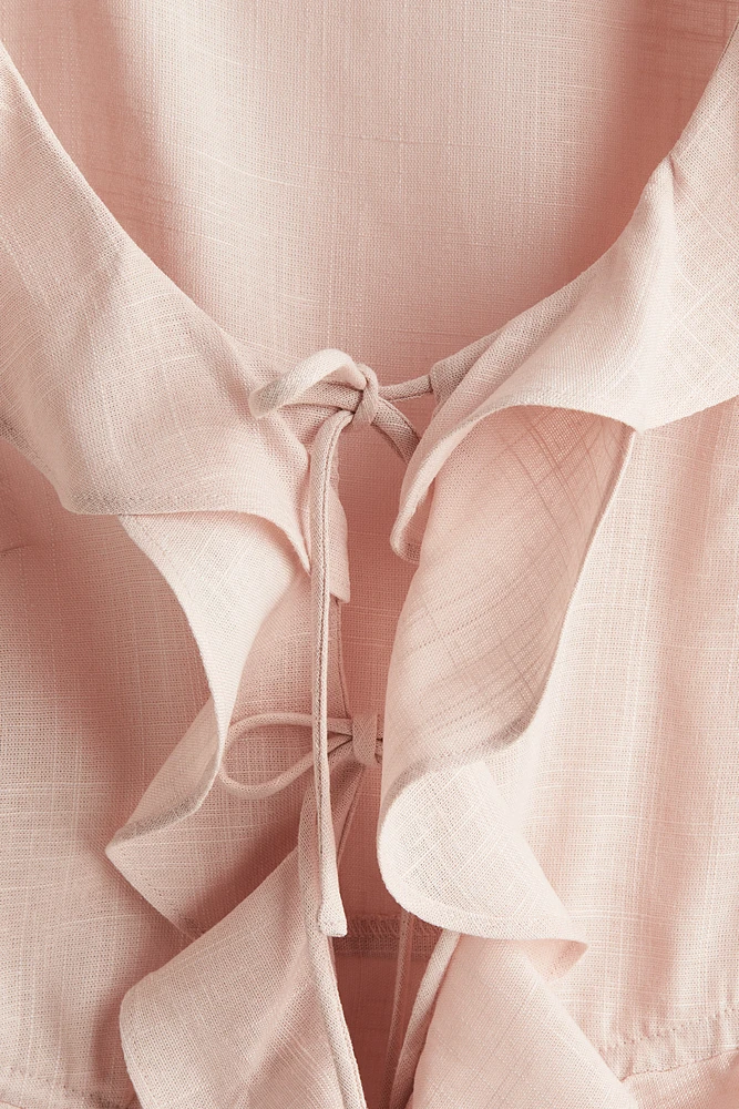Flounced blouse