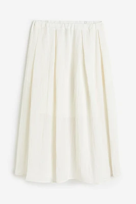 Wide-cut Twill Skirt