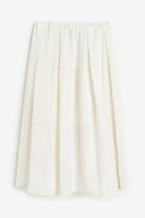 Wide-cut Twill Skirt