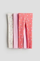 3-pack Ribbed Cotton Leggings