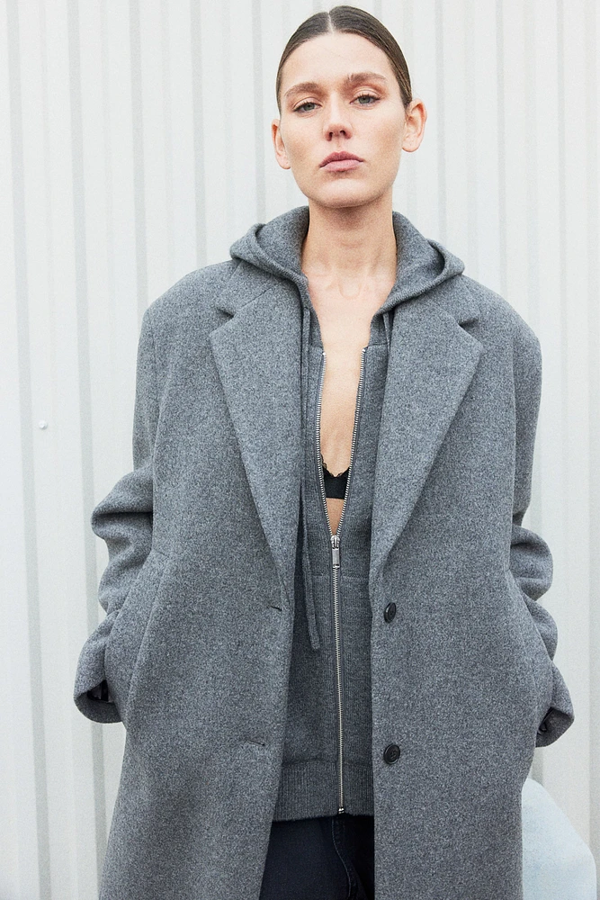 Long Wool-blend Coat