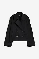 Short Twill Pea Coat