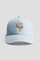 Motif-detail Trucker Cap