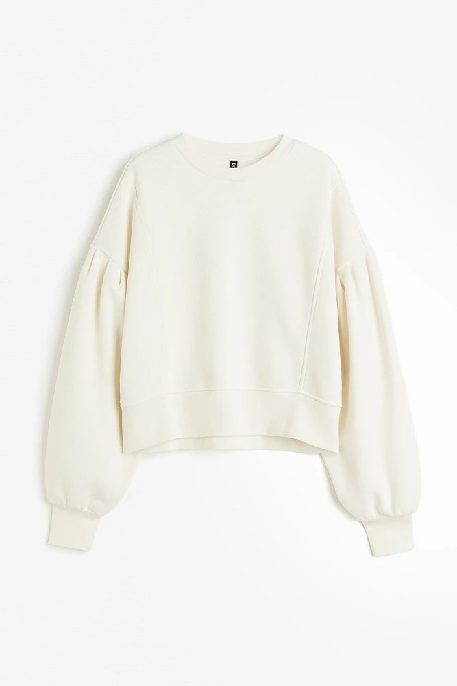 Puff-sleeved Sweatshirt