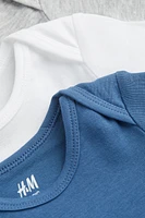 3-pack Long-sleeved Cotton Bodysuits