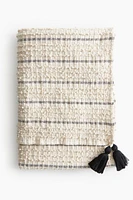 Cotton Throw with Tassels