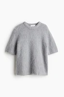 Mohair-blend Knit Top