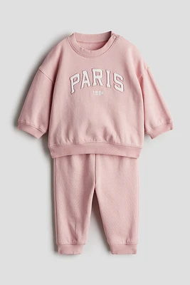 2-piece Set with Text Motif