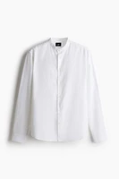 Regular-Fit Linen-Blend Shirt