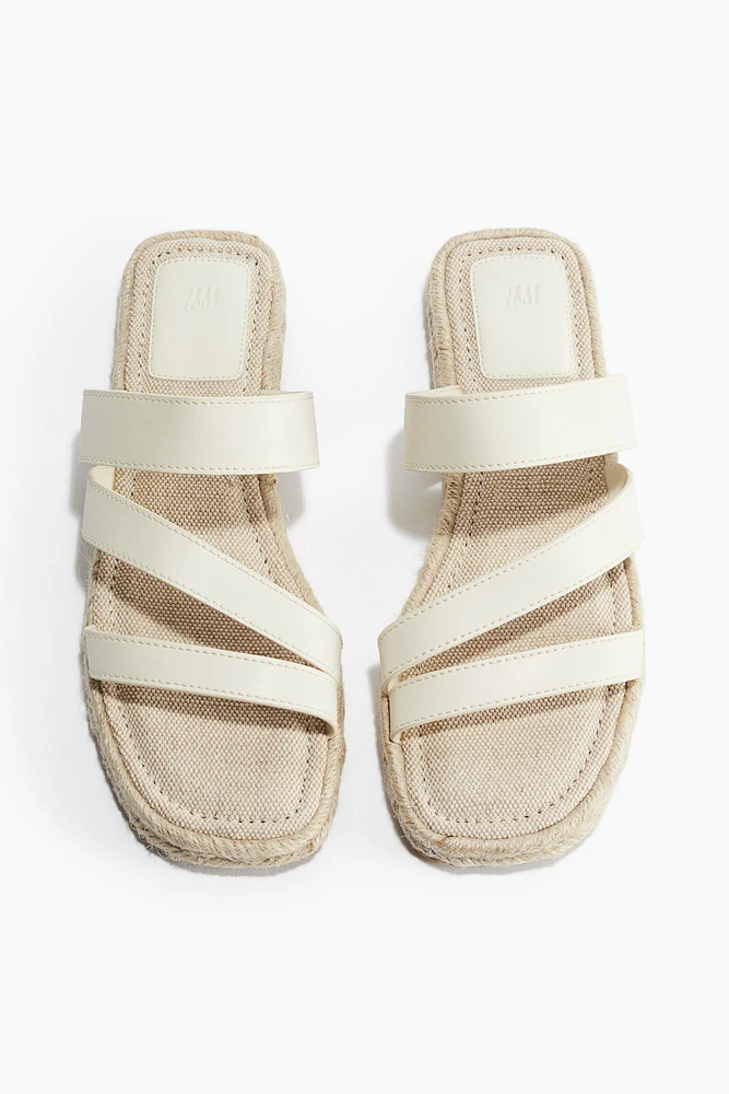 Sandales façon espadrilles
