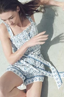 Cotton Poplin Romper