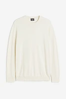 Slim Fit Fine-knit Cotton Sweater