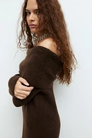 Off-the-Shoulder Knit Dress