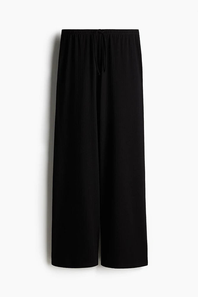 Pantalon large avec cordon de serrage