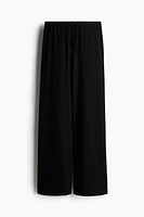 Wide-Leg Drawstring Pants