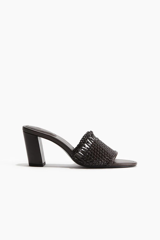Braided Sandals with Heel