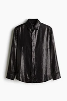 Regular Fit Sequined Shirt