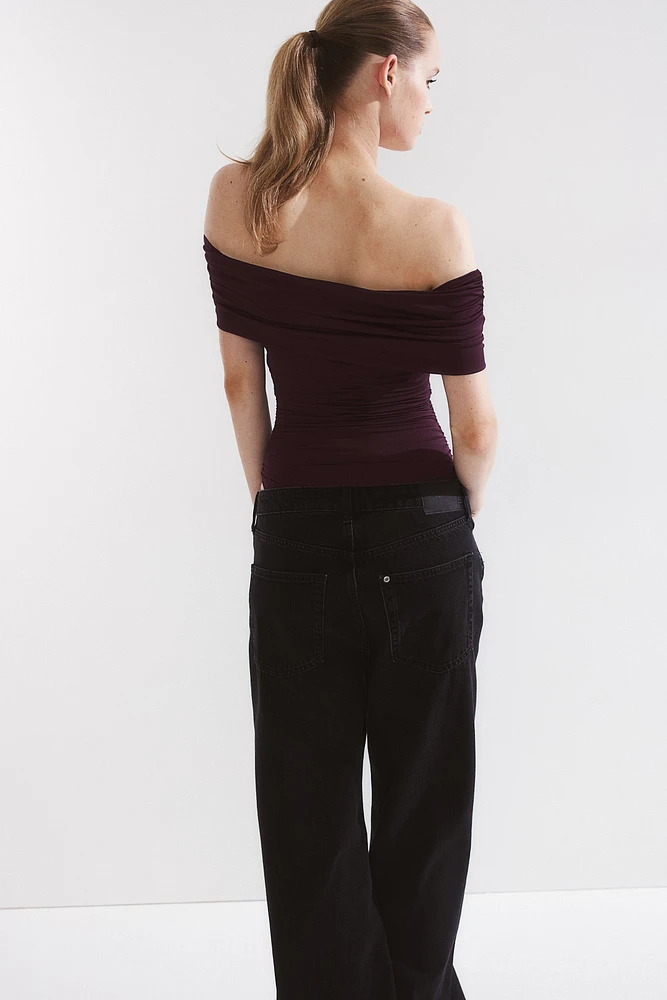 Gathered Off-the-Shoulder Bodysuit