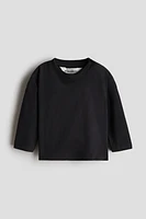 Long-Sleeved Pima Cotton T-Shirt