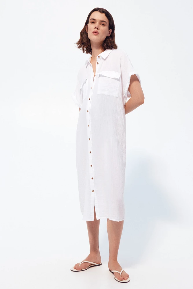 MAMA Muslin Shirt Dress