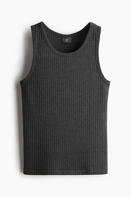 Slim Fit Wide-ribbed Tank Top
