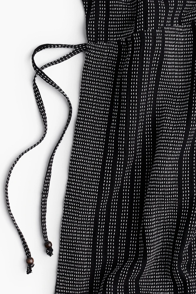 Drawstring-detail Kaftan Dress