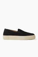 Brushed Suede Slip-On Shoes