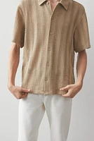 Regular Fit Jacquard-Knit Shirt