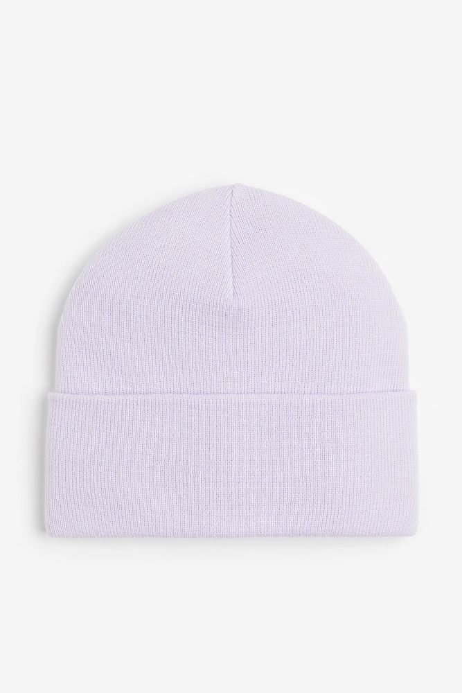 Rib-knit Beanie