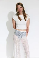 Asymmetric Lace Skirt