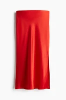 Crêpe Satin Skirt
