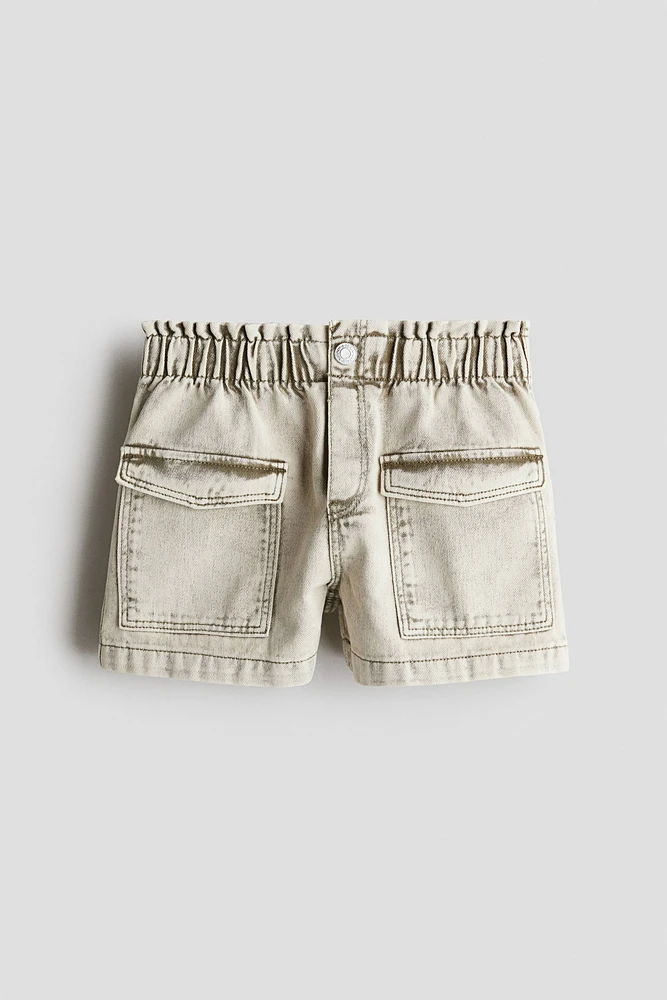 Short Coupe Flottante en denim