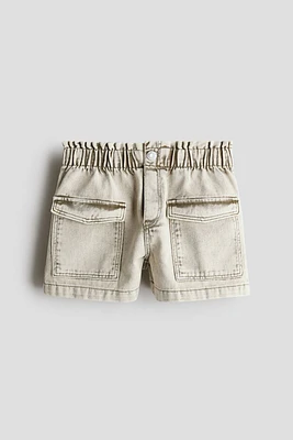 Loose Fit Denim Shorts